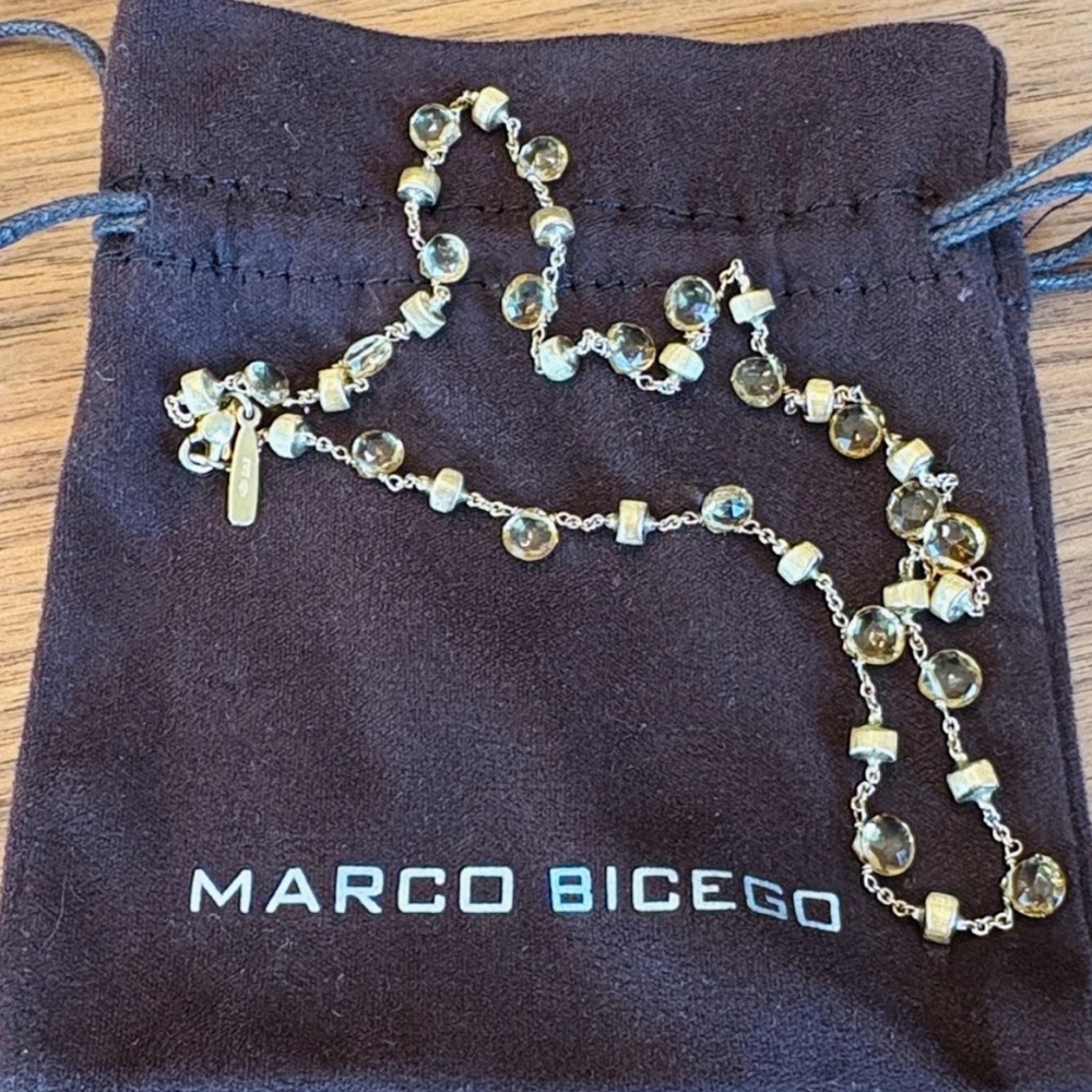Marco Bicego Gold and Quartz Necklace, Paradise Collection